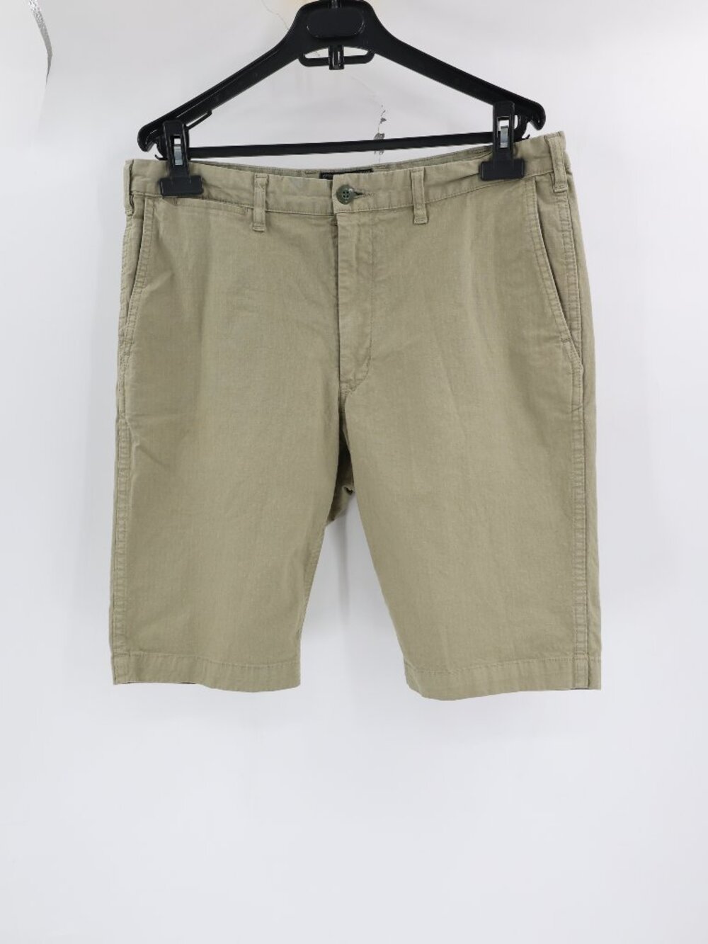 Beams Short Shorts Mens Large Japanese Fabric Flat Front Cotton Blend Drawstring